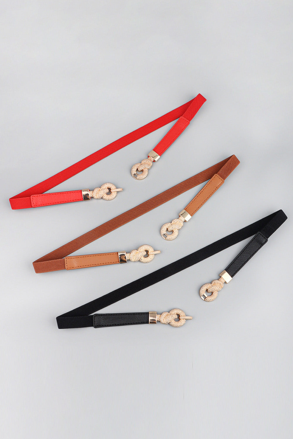 Zinc Alloy Buckle PU Leather Belt