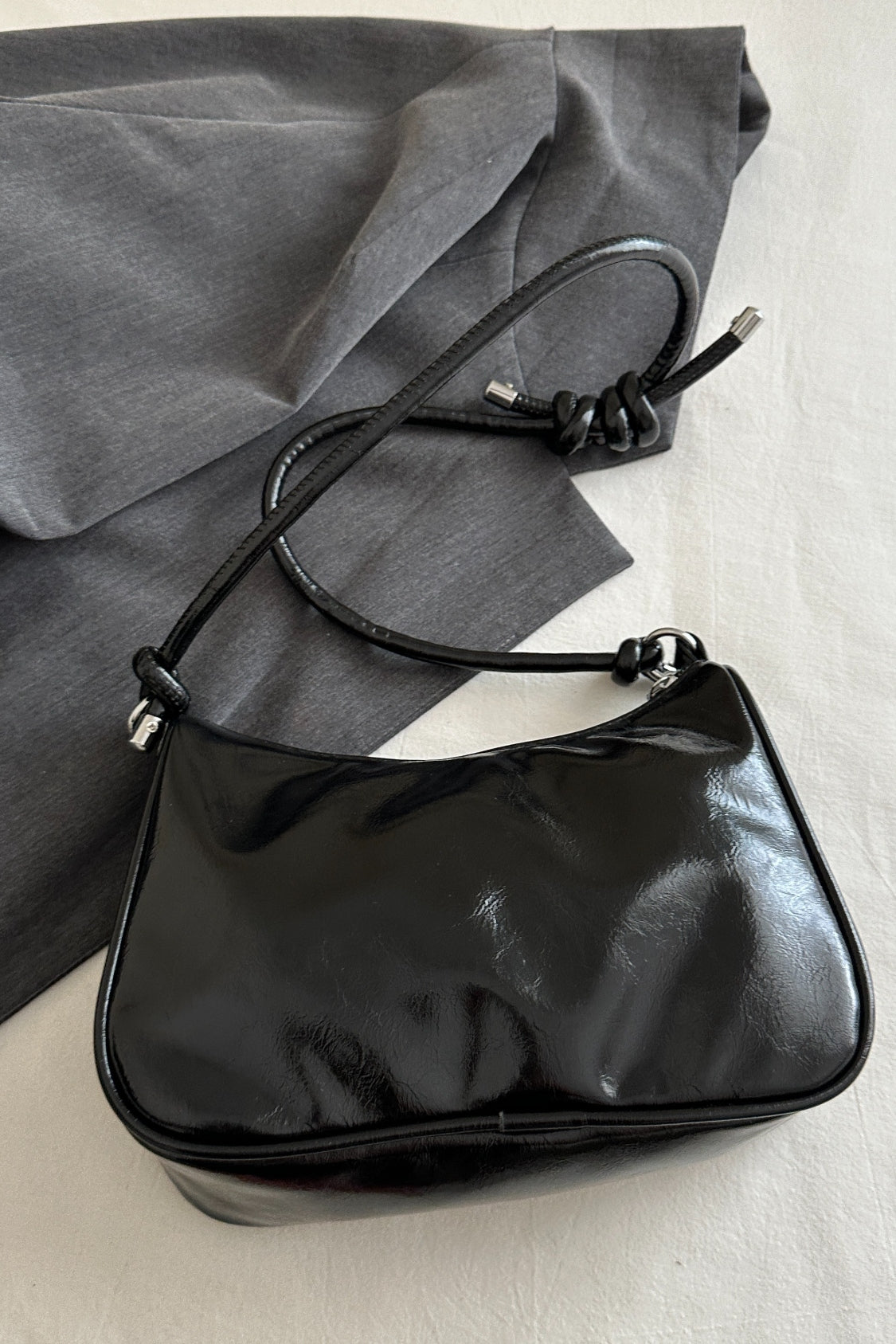 Butterfly PU Leather Knotted Strap Shoulder Bag | women's shoulder bag