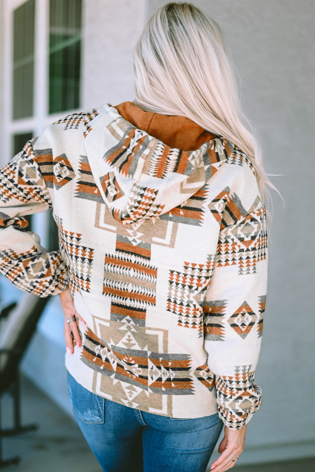 Geometric_Quarter-Zip_Hoodie | quarter zip sweater​ 