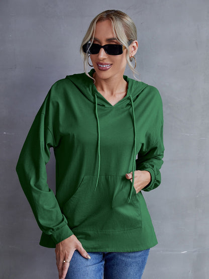 Ivy_Lane_Drawstring_Pocketed_Dropped_Shoulder_Hoodie | green aerie sweatshirt
