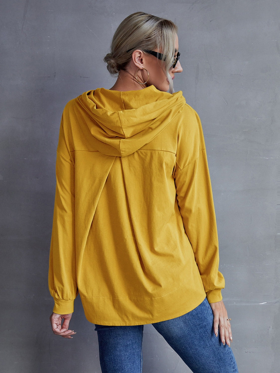 Ivy_Lane_Drawstring_Pocketed_Dropped_Shoulder_Hoodie | blank drop shoulder hoodie​

