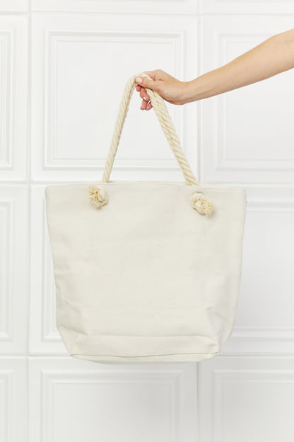 Justin Taylor Picnic Date Tassel Tote Bag