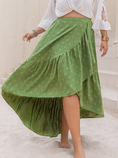 Plus Size High-Low Skirt