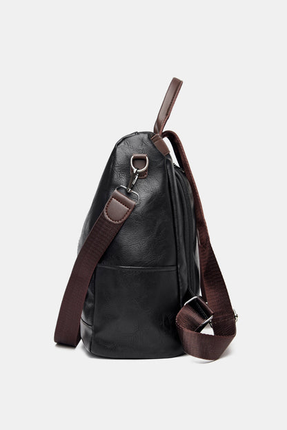 PU Leather Backpack Bag