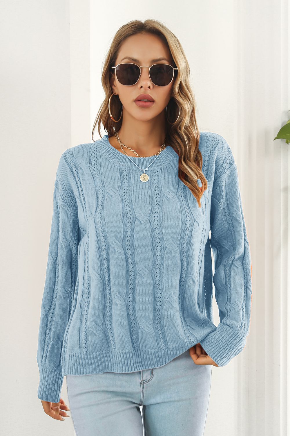 Round Neck Long Sleeve Sweater